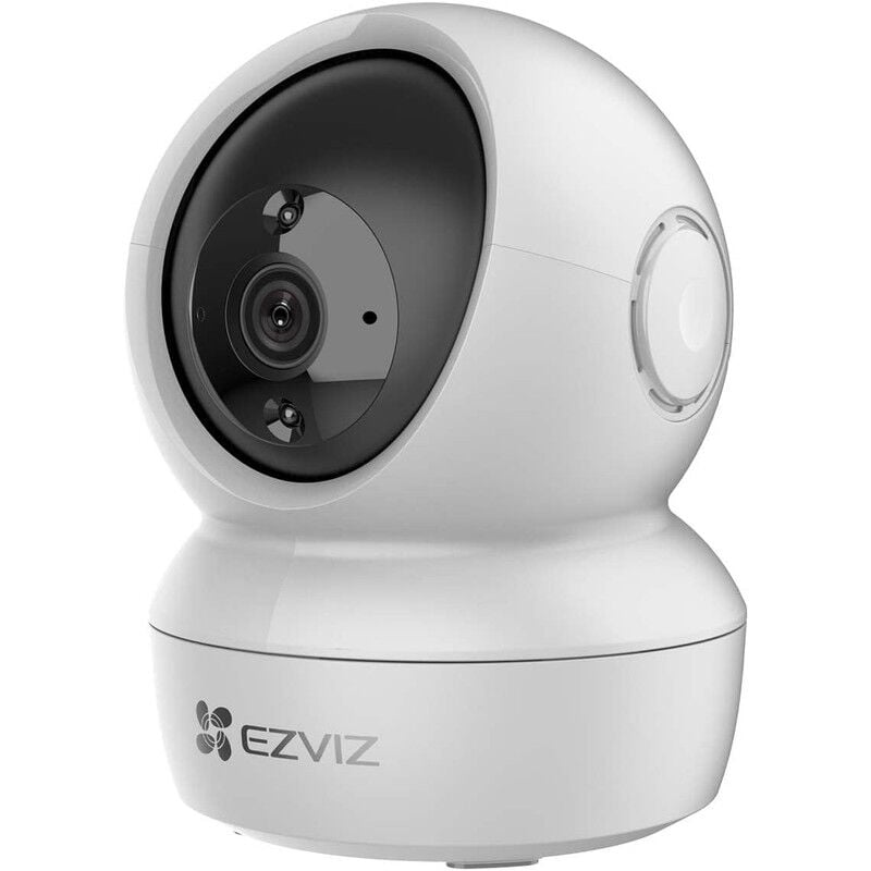 foto del prodotto ezviz h6c telecamera wi fi interno versione 2mp, videocamera sorveglianza smart interno motorizzata, rotazione a 360 , visione notturna,