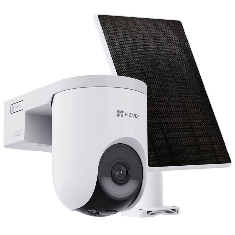 foto del prodotto ezviz hb8 lite 5w solar panel telecamera da esterno a batteria motorizzata 4mp