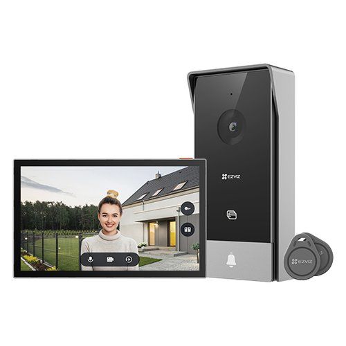 foto del prodotto ezviz hp5 sistema per video citofono 17,8 cm 7 nero, argento