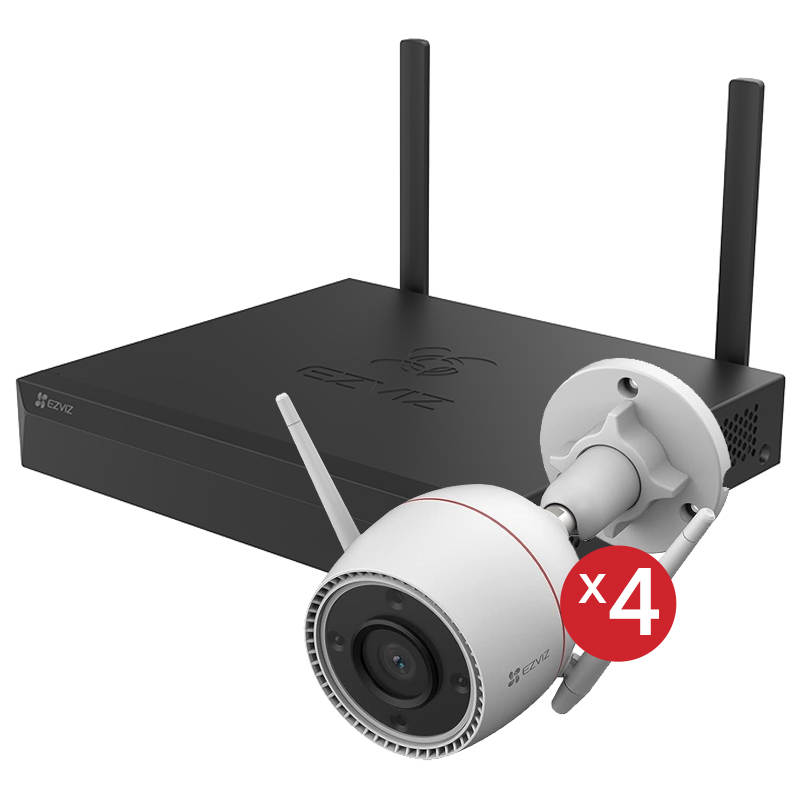 foto del prodotto ezviz kit x5s 8w 4 h3c 4mp kit nvr 8ch wifi 4 telecamere h3c 