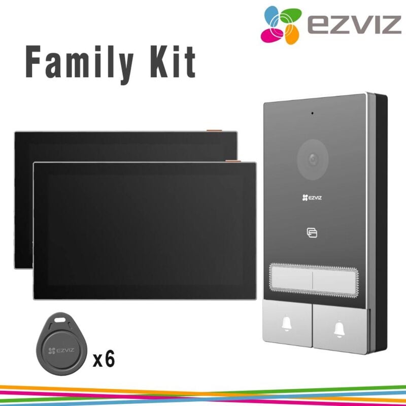 foto del prodotto ezviz videocitofono wireless connesso hp7 r 200 2 fili lcd 7 