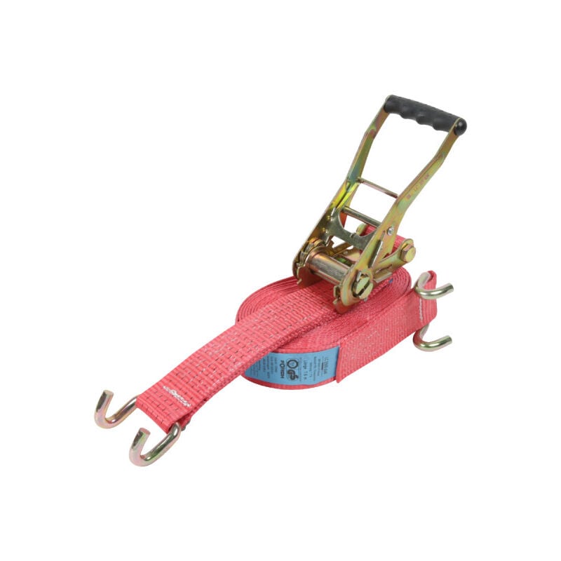 foto del prodotto f rch - cinghia a cricchetto in 2 parti con gancio per bordi forch - 8 metri - 5000 dan