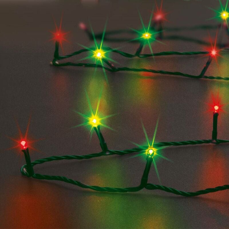 foto del prodotto f ric lights and christmas 500 led rosso verde luce di stringa per esterni 50 m feeric lights christmas