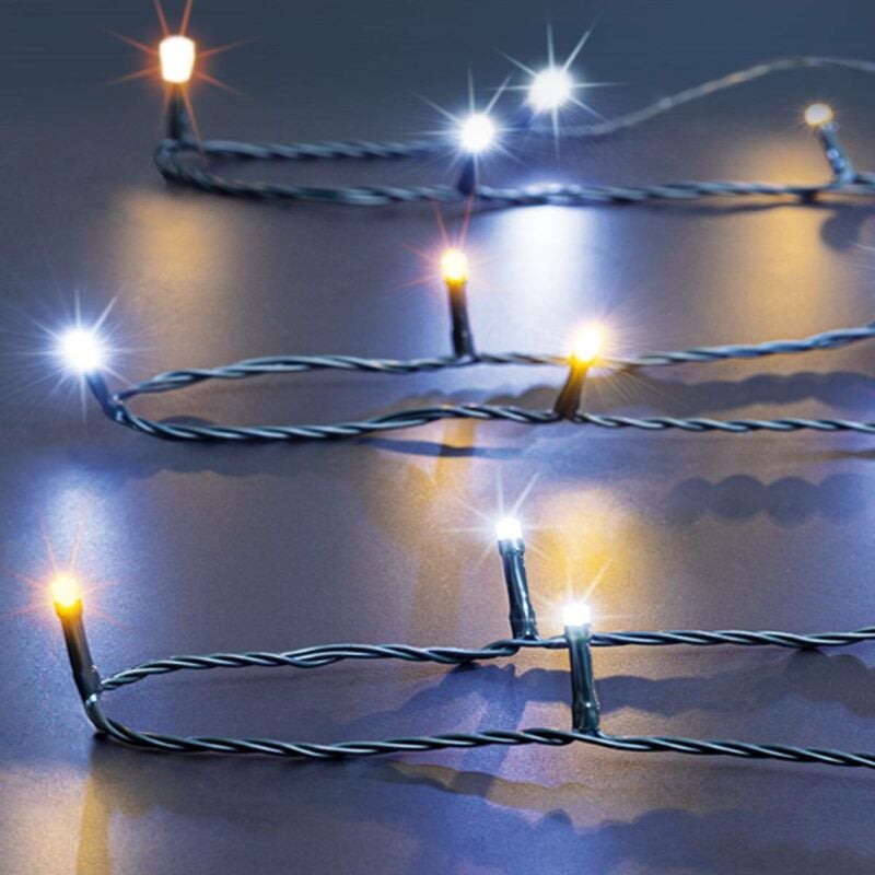foto del prodotto f ric lights and christmas 80 led bianco freddo per esterni 8m feeric lights christmas
