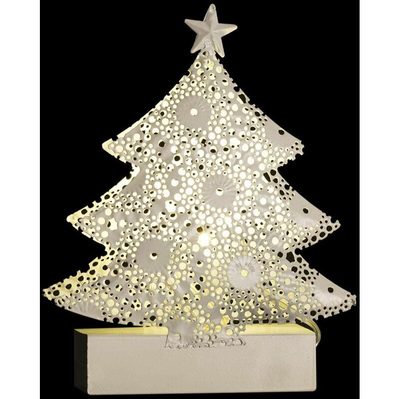 foto del prodotto f ric lights and christmas - albero a luce bianca calda a 2 led - tondo - feeric lights christmas