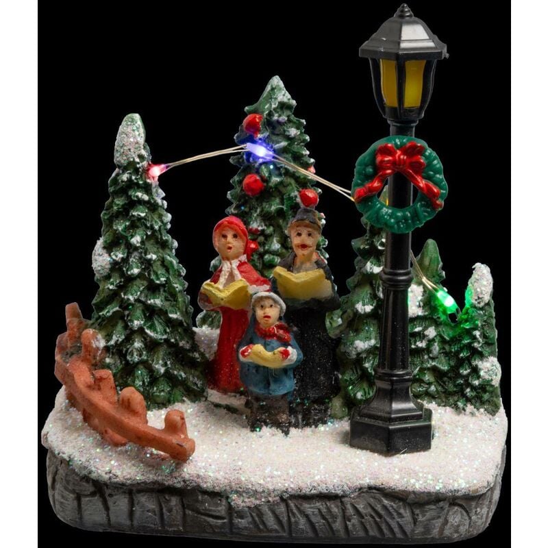 foto del prodotto f ric lights and christmas albero di natale con 3 o 4 led multicolore a batteria cantanti feeric lights christmas