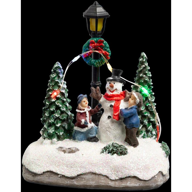 foto del prodotto f ric lights and christmas albero di natale con 3 o 4 led multicolore a batteria pupazzo di neve feeric lights christmas