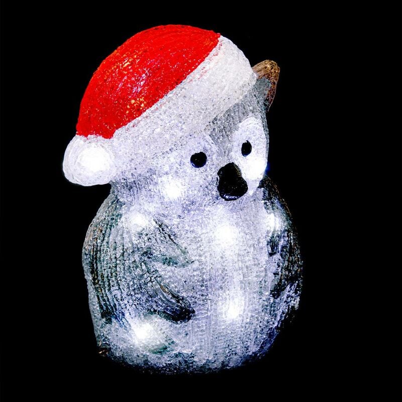 foto del prodotto f ric lights and christmas - gufo illuminato da esterno h24cm 20 led trasformatore - feeric lights christmas