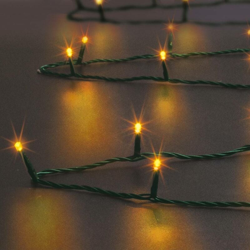 foto del prodotto f ric lights and christmas luce di stringa bianca calda per esterni 200 led 20m feeric lights christmas
