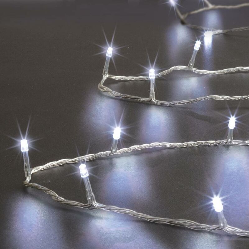 foto del prodotto f ric lights and christmas stringa luminosa per esterni 100 led bianco freddo 10m feeric lights christmas