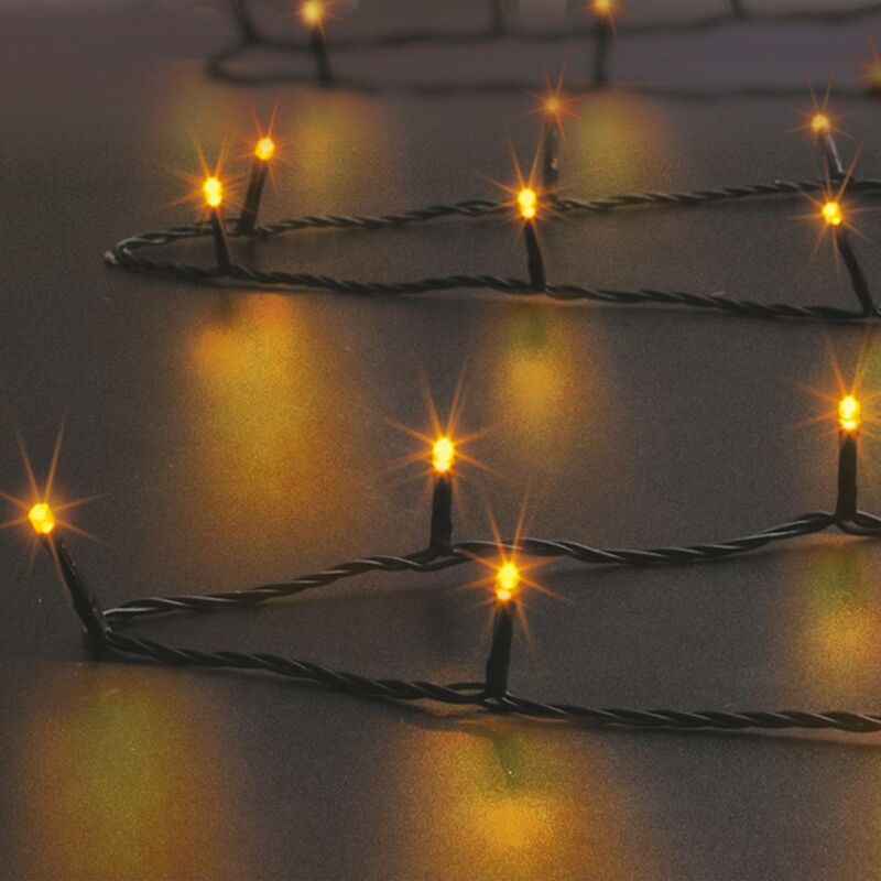 foto del prodotto f ric lights and christmas stringa luminosa per esterni 8m bianco caldo 80 led trasformatore feeric lights christmas