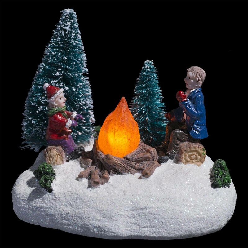 foto del prodotto f ric lights and christmas villaggio di natale a 3 led a batteria semaforo feeric lights christmas