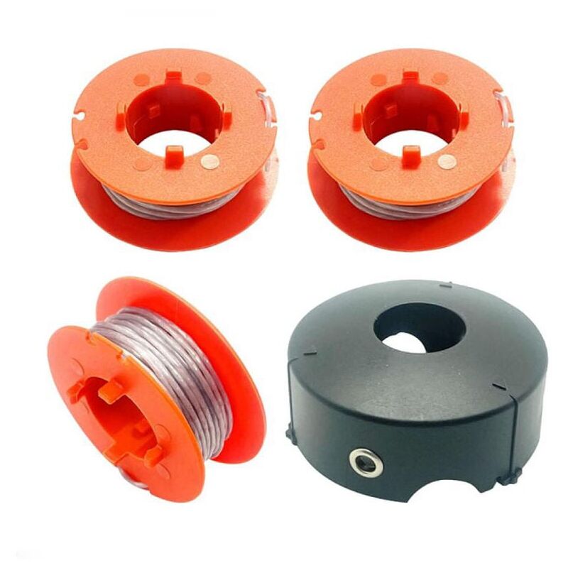 foto del prodotto f016800175 bobina di filo per bosch art 23 26 30 easytrim e combitrim, bobina di filo morbido automatico pro tap, 8 m x 1,6 mm con coperchio