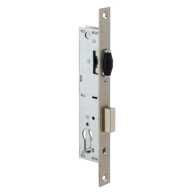 foto del prodotto f108360000 serratura da infilare a punto singolo profilo stretto catenaccio a rullo serie 8 larghezza 36mm metalux