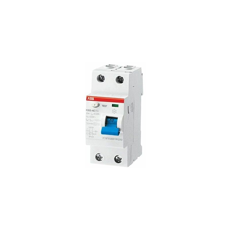 foto del prodotto f427800 interruttore differenziale puro tipo ac 2p 25a 30ma abb