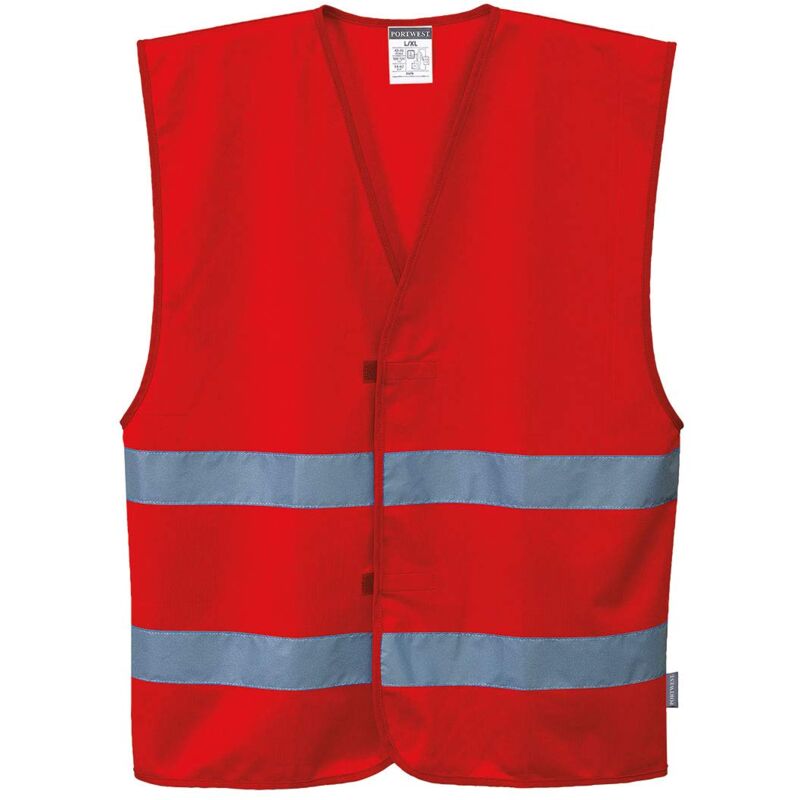foto del prodotto f474rerl xl gilet iona, rosso, l xl portwest