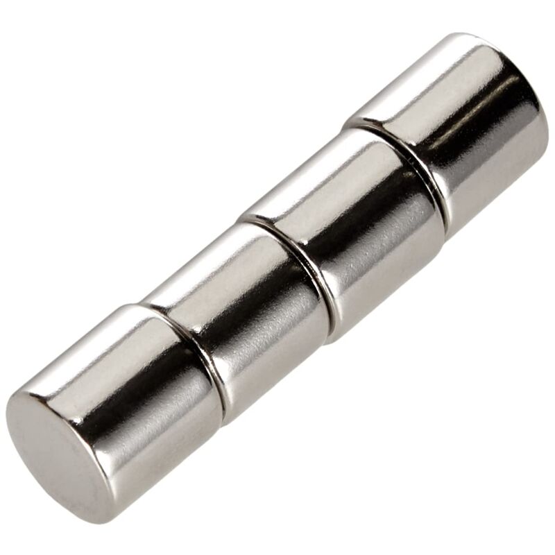 foto del prodotto f674 4 diametro x 10 mm di spessore n42 magneti al neodimio 3,9 kg di trazione confezione da 4 first4magnetstm