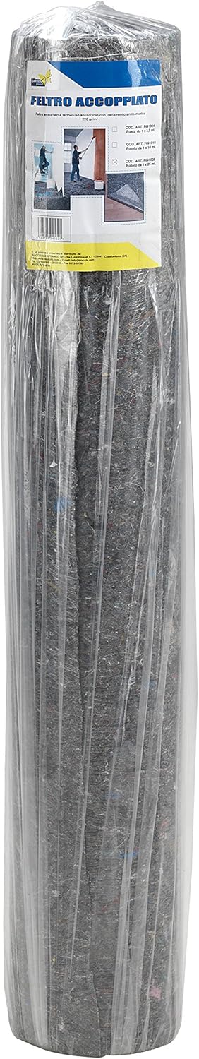 foto del prodotto f691025 feltro accoppiato con antiscivolo 1x25 m