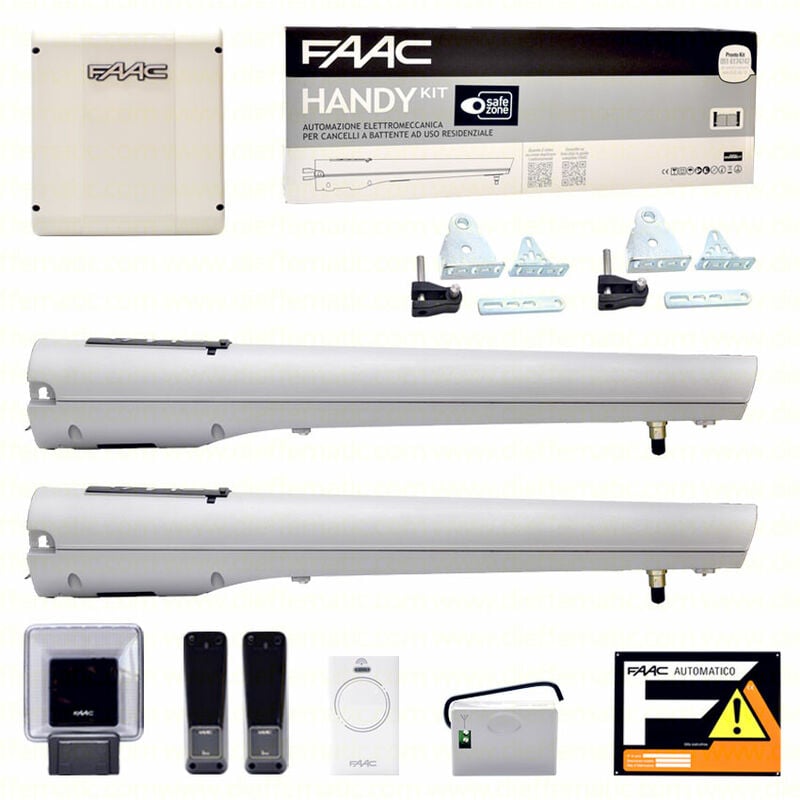 foto del prodotto faac 105915 handy kit 24v perfect per cancelli battente anta max 2,3mt