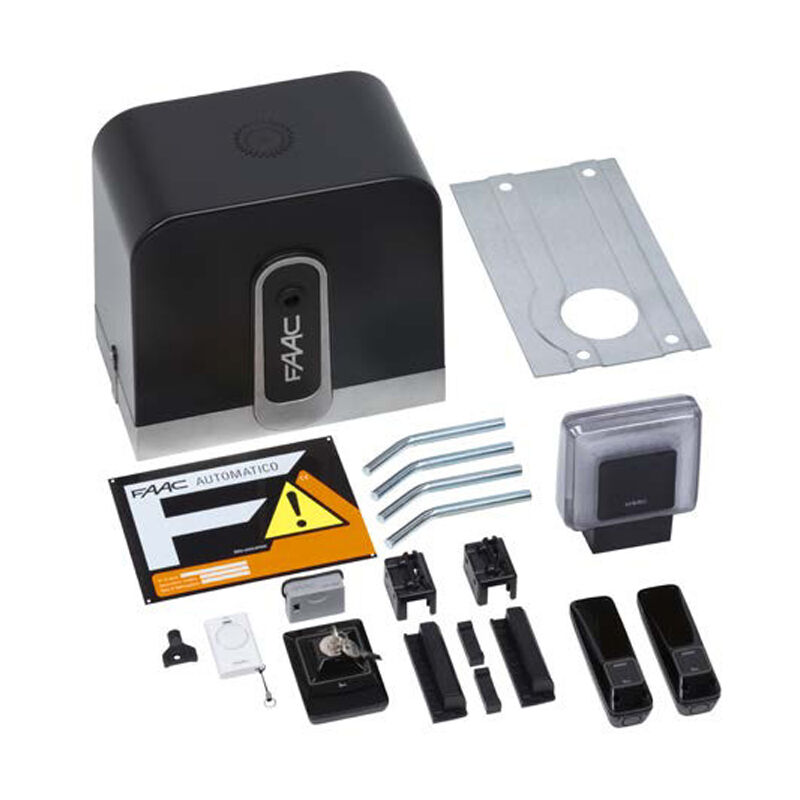 foto del prodotto faac automazione cancello scorrevole 400kg 24v kit rapid cyclo safe green