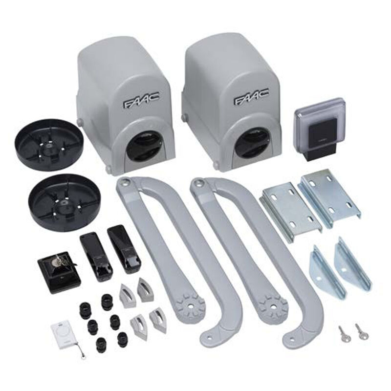 foto del prodotto faac energy kit 104575 24v 391 automazione cancello battenti a bracci articolati