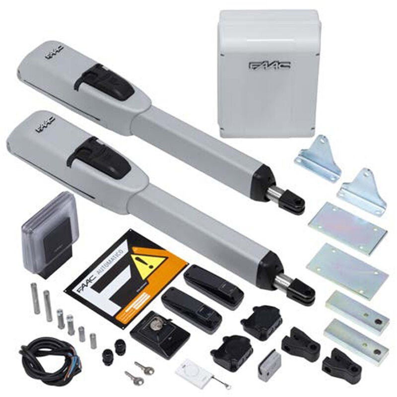 foto del prodotto faac master kit 24v 104415144 automazione cancello battenti battente 3m per anta