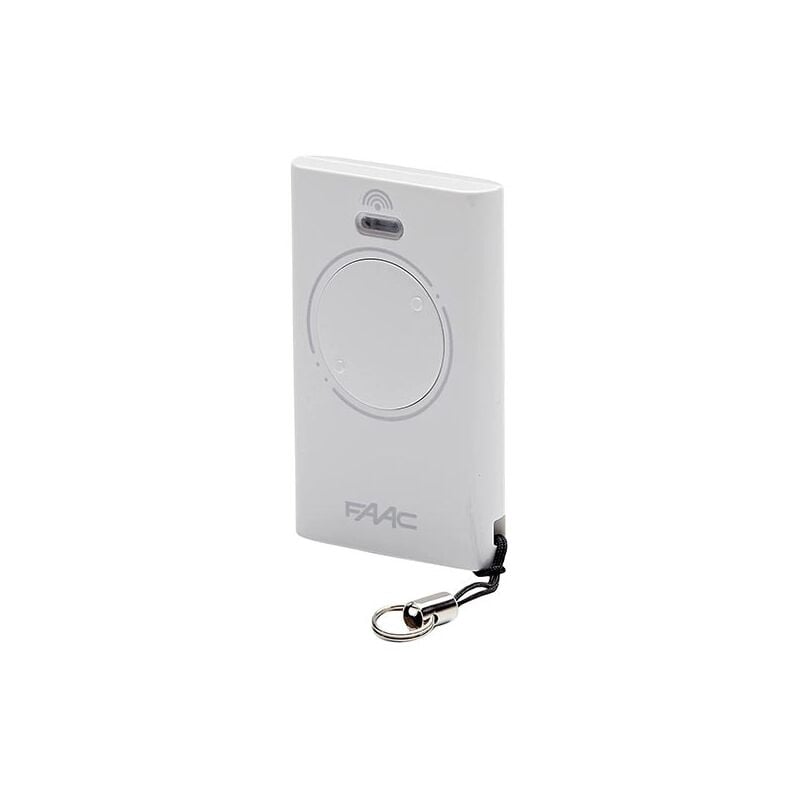 foto del prodotto faac xt2 telecomando 2 canali 433mhz bianco trasmettitore originale rolling code slh lr 787007