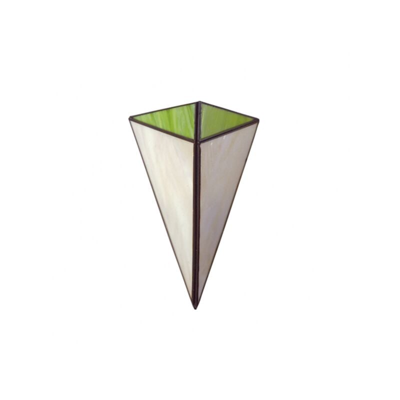 foto del prodotto fab 1.675 pistacho lampada da parete piramide pistacchio 1xe27 28x20