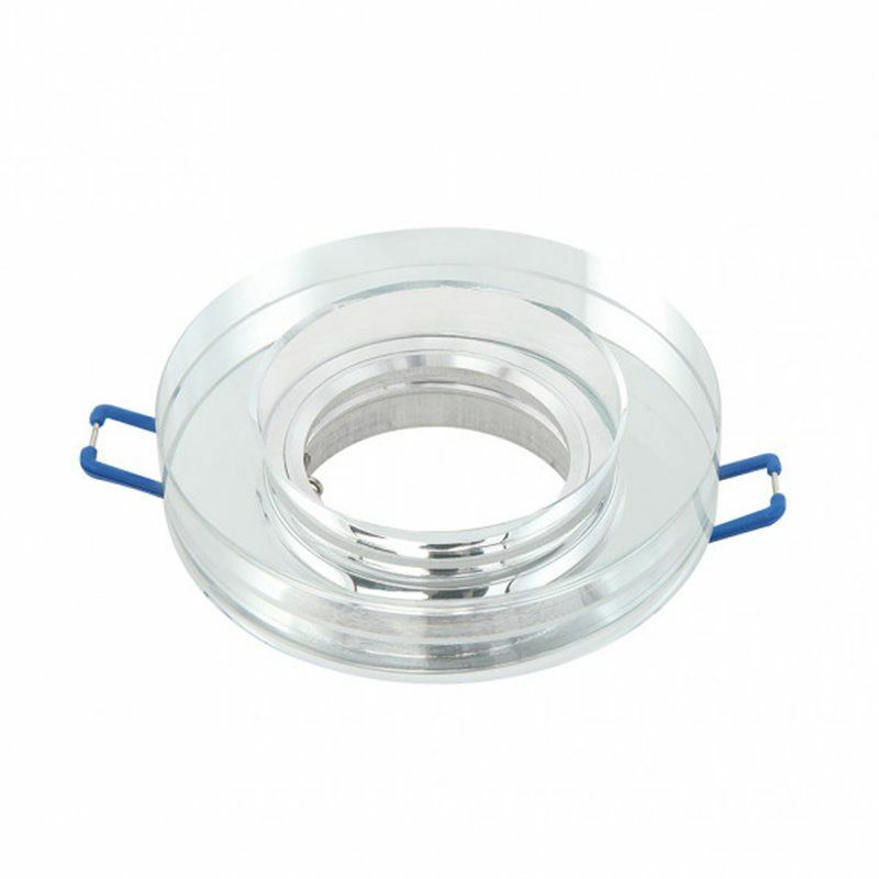 foto del prodotto fab 14338rg49 vetro da incasso solna 1xgu10 rotondo spessore 2cm trasparente portalampada 2x9,5x9,5 cm taglio 6 cm