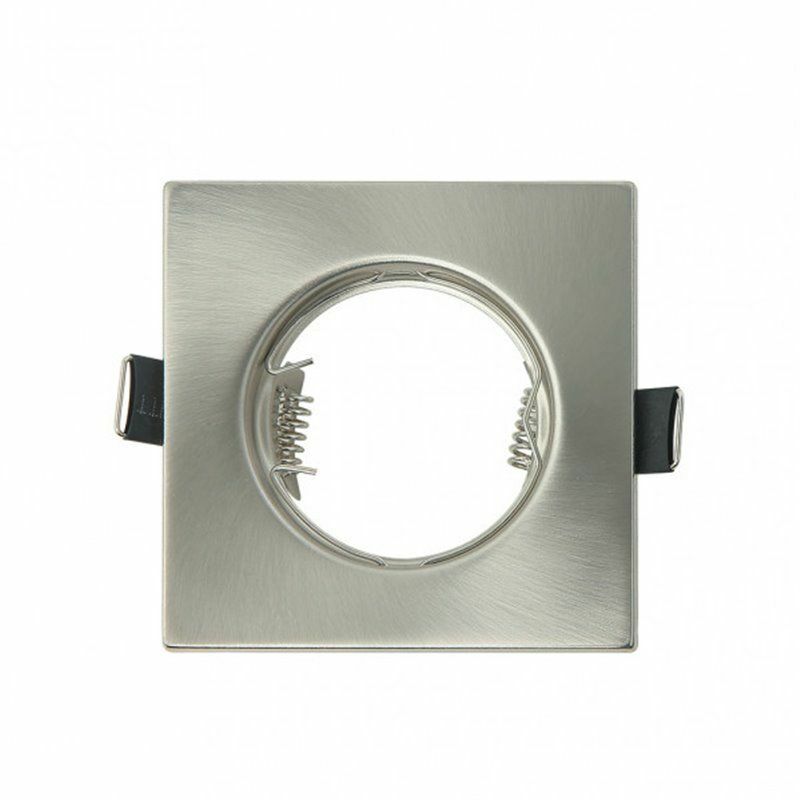 foto del prodotto fab 14428fc03 incasso magura 1xgu10 quadrato nichel 2,5x8,2x8,2 cm taglio 7 portalampade incluso