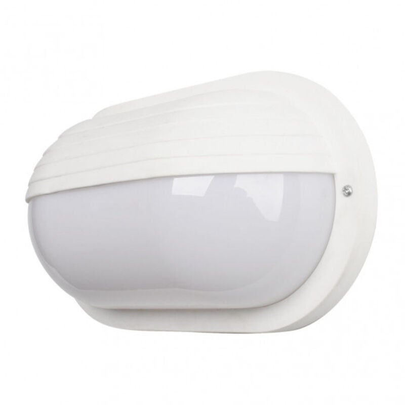 foto del prodotto fab 148262201 applicare ext.ovale canopus grande1xe27 policarbonato bianco 10x26x15 cm ip44