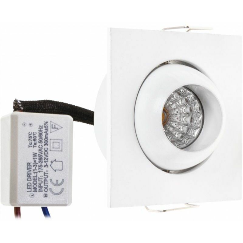 foto del prodotto fab a12680201b articula incasso 1w 4000k bianco centavo 65lm 5x5 ip65