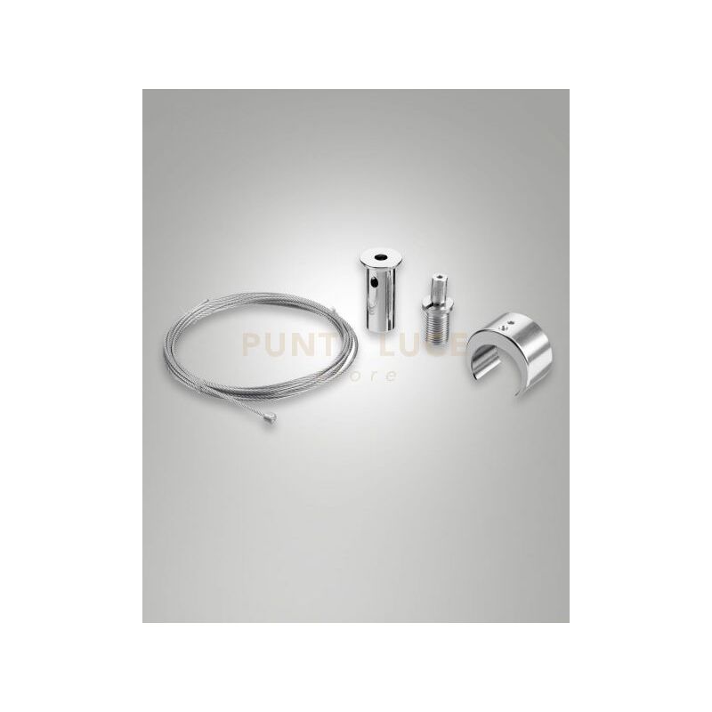 foto del prodotto fabas 6404 50 022 kit mono sospensione alluminio naturale per sharon