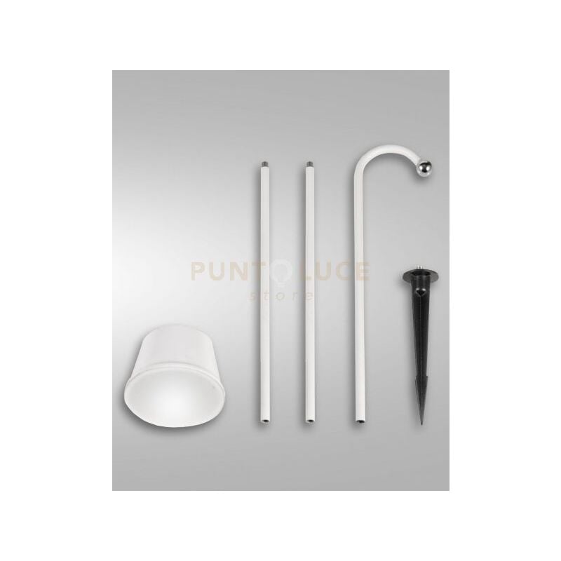 foto del prodotto fabas armanda kit garden bianco a led 3w 3000k 320lm dimmerabile e orientabile ricaricabile ip54