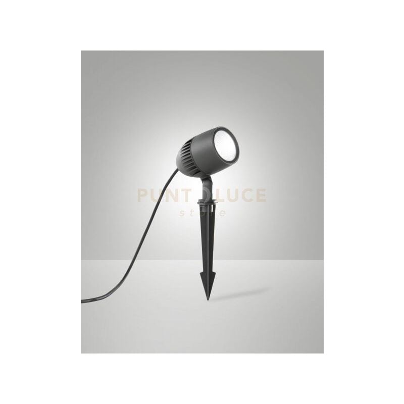 foto del prodotto fabas boris luce con picchetto da giardino grigio scuro a led 8w 3000k 700lm