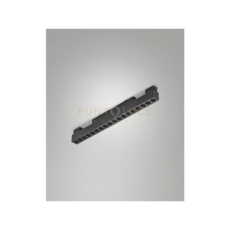 foto del prodotto fabas ermes modulo lineare optics nero 2700k 24 14w 1360lm on off
