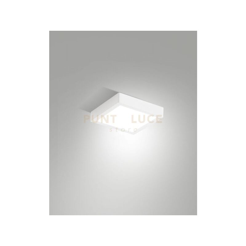 foto del prodotto fabas gian plafoniera esterno bianco led 18w 3000k 2295lm 18cm ip54
