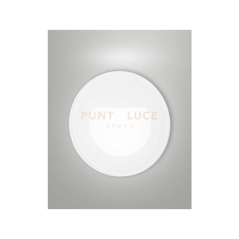 foto del prodotto fabas glint segnapasso tondo led bianco ad incasso alluminio e vetro 2,2w 3000k 146lm