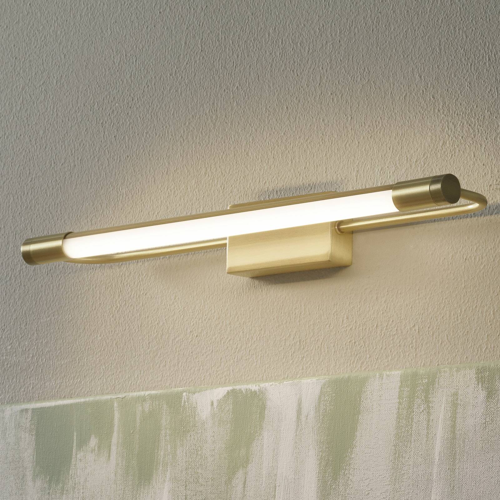 foto del prodotto fabas luce applique led rapallo, ottone, ip44, 40 cm