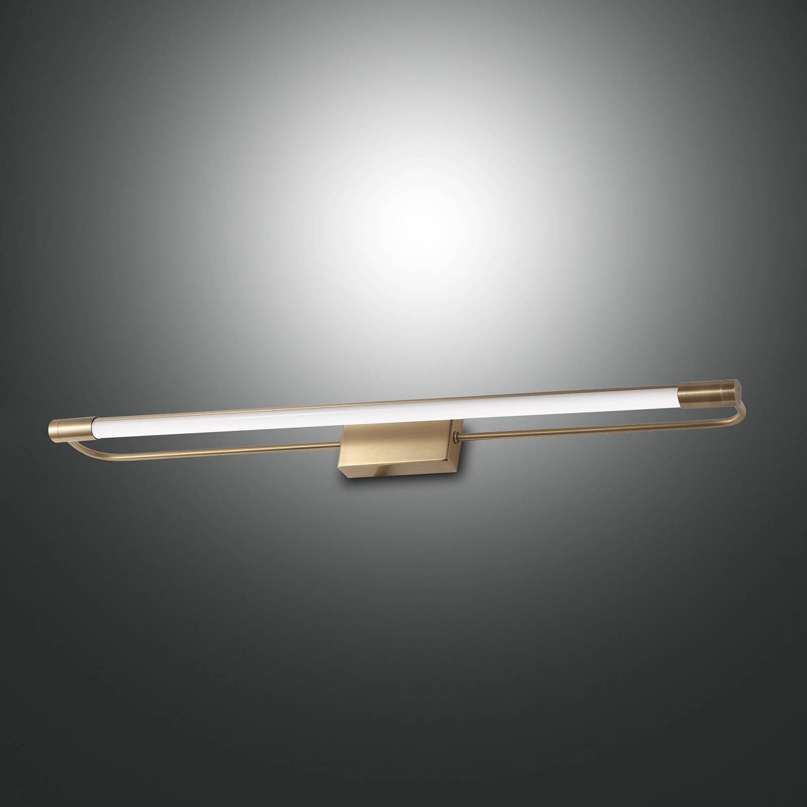 foto del prodotto fabas luce applique led rapallo, ottone, ip44, 60 cm