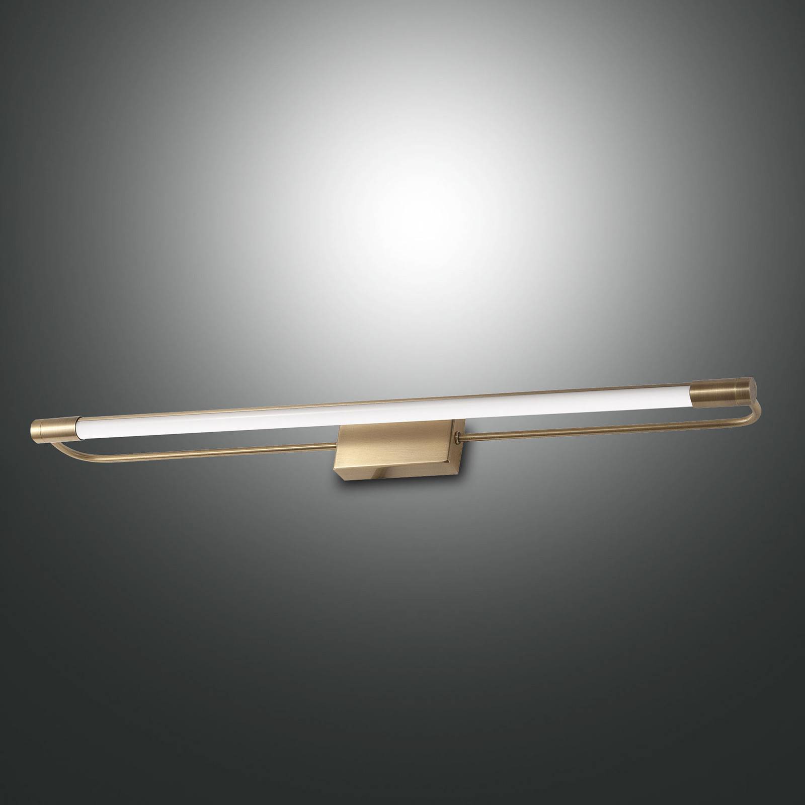 foto del prodotto fabas luce applique led rapallo, ottone, ip44, 80 cm