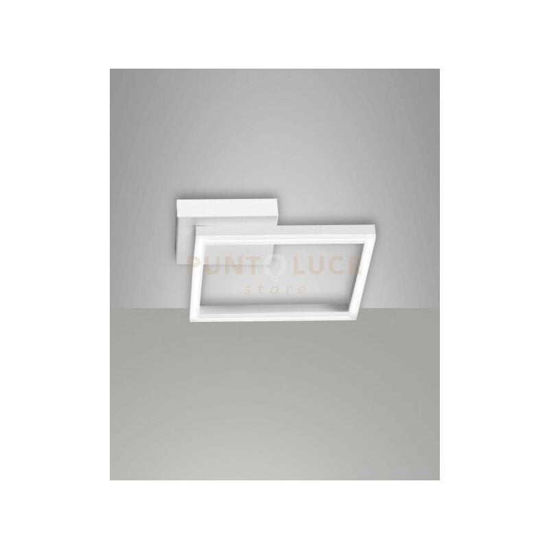 foto del prodotto fabas luce bard applique bianca 1 luce a led 3000k 22w 2160 lm dimmerabile
