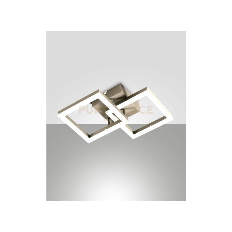 foto del prodotto fabas luce bard applique oro opaco 2 luci a led 3000k 21w 2160 lm dimmerabile