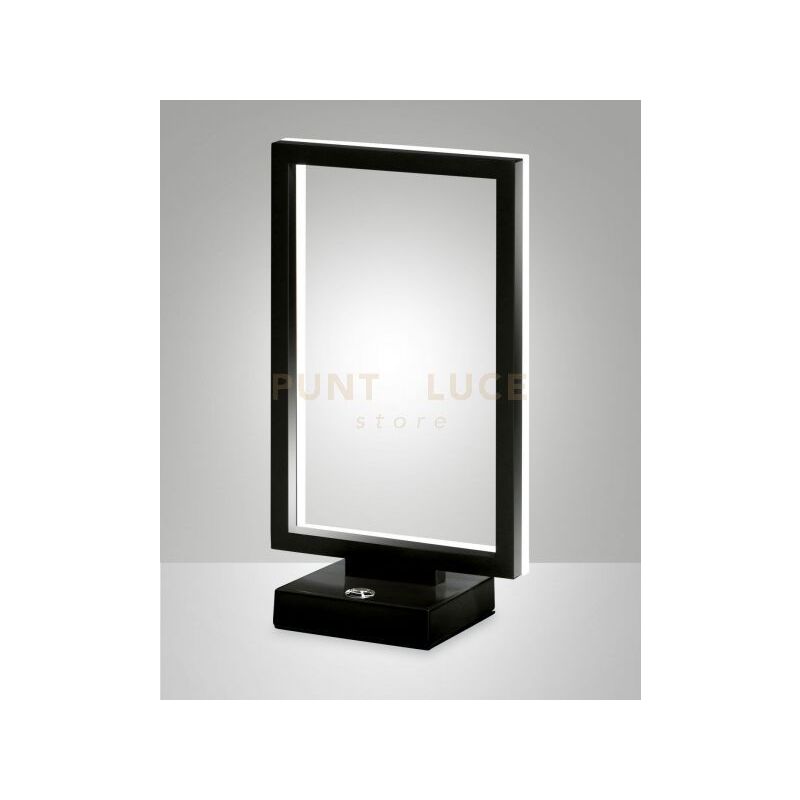 foto del prodotto fabas luce bard lampada da tavolo nera a led 3000k 15w 1720 lm dimmerabile e luce regolabile