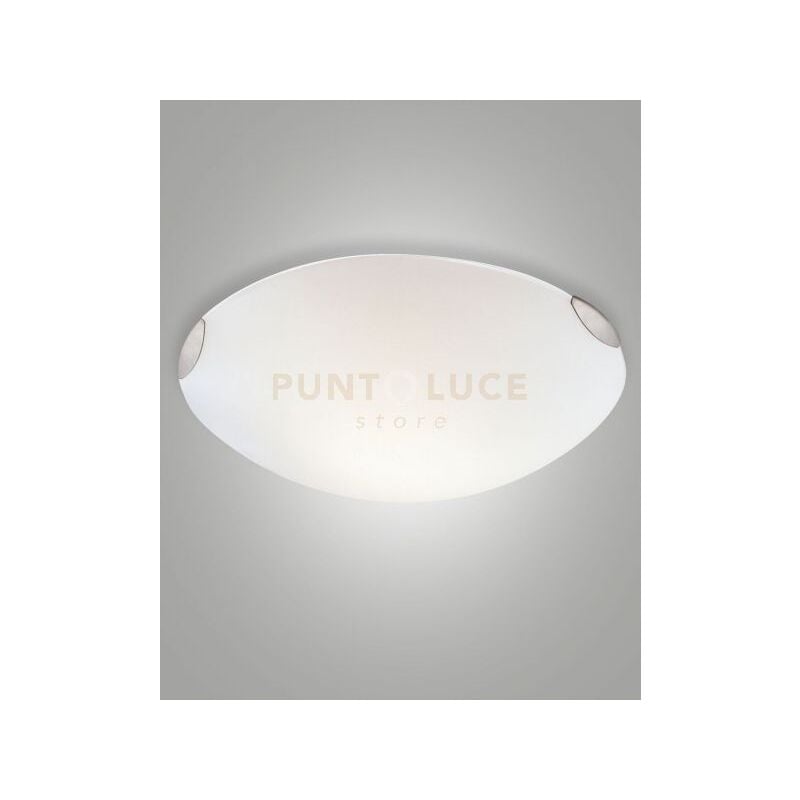 foto del prodotto fabas luce fox plafoniera d.50 bianco 3 luci attacco e27 in metallo e vetro
