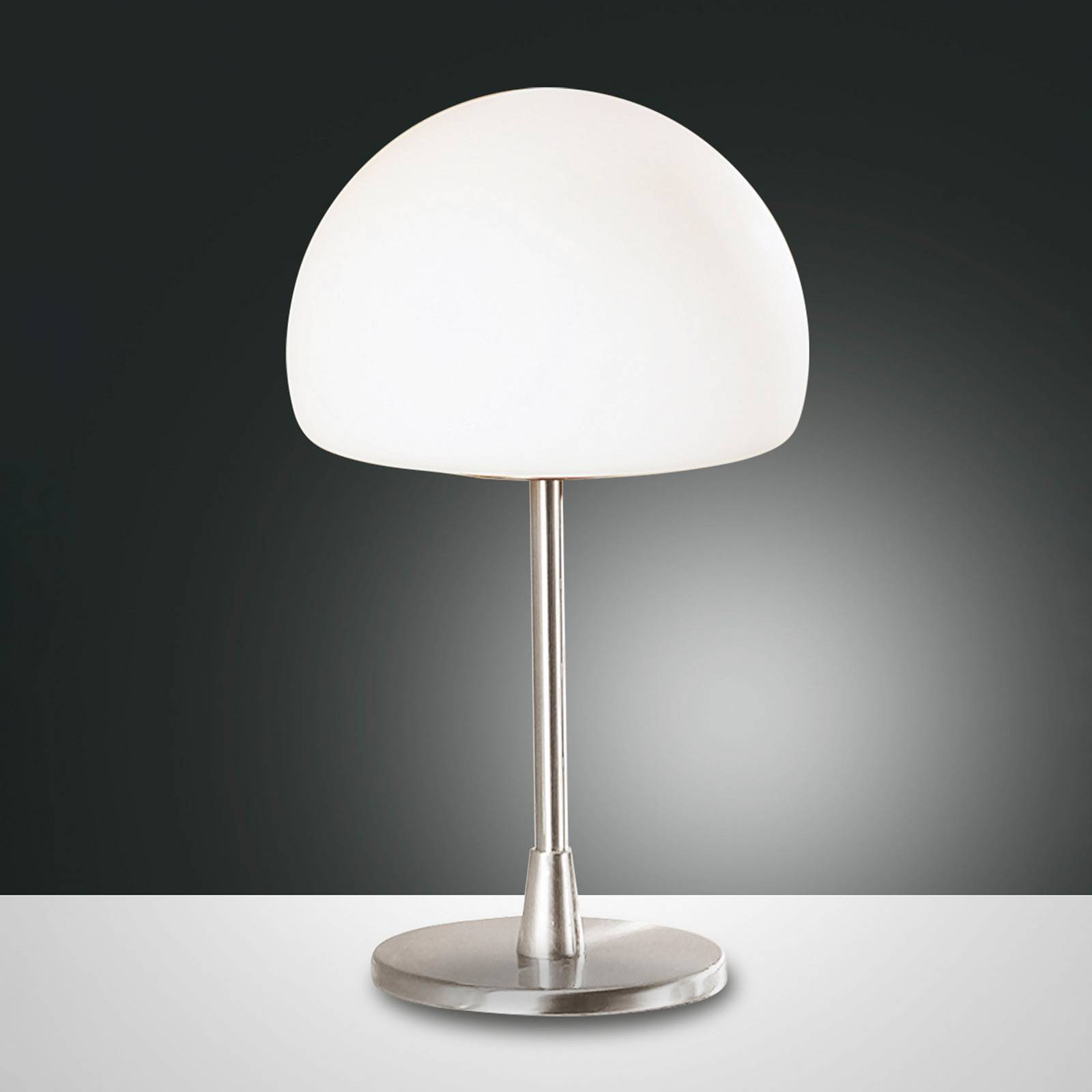 foto del prodotto fabas luce lampada da tavolo led gaia con touchdimmer, cromo