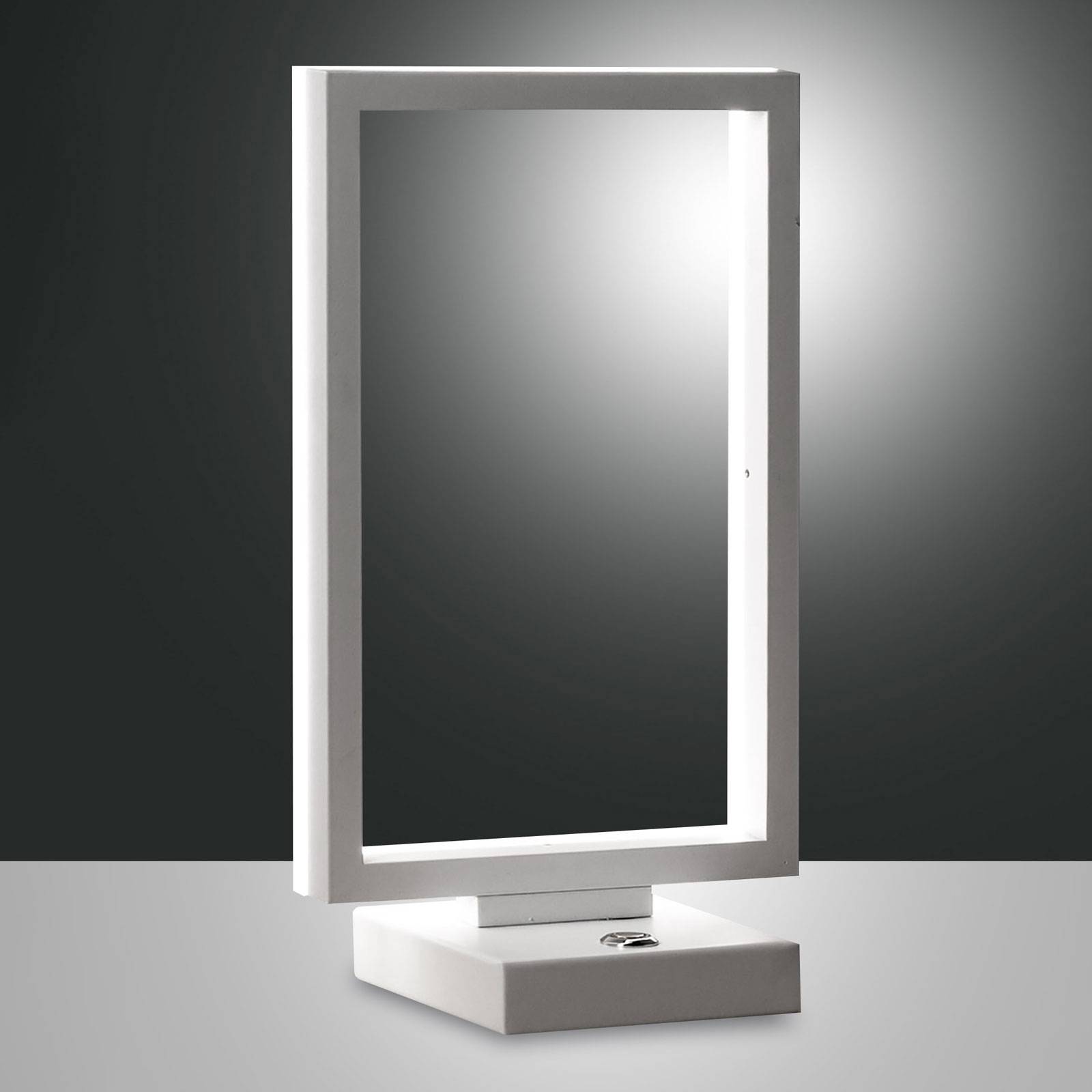 foto del prodotto fabas luce lampada led da tavolo bard, dimmerabile, bianco