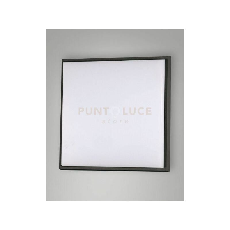 foto del prodotto fabas luce lighting - desdy plafoniera led 30w nera l.30x30cm 3000k 3220 lm 30w in alluminio ip54