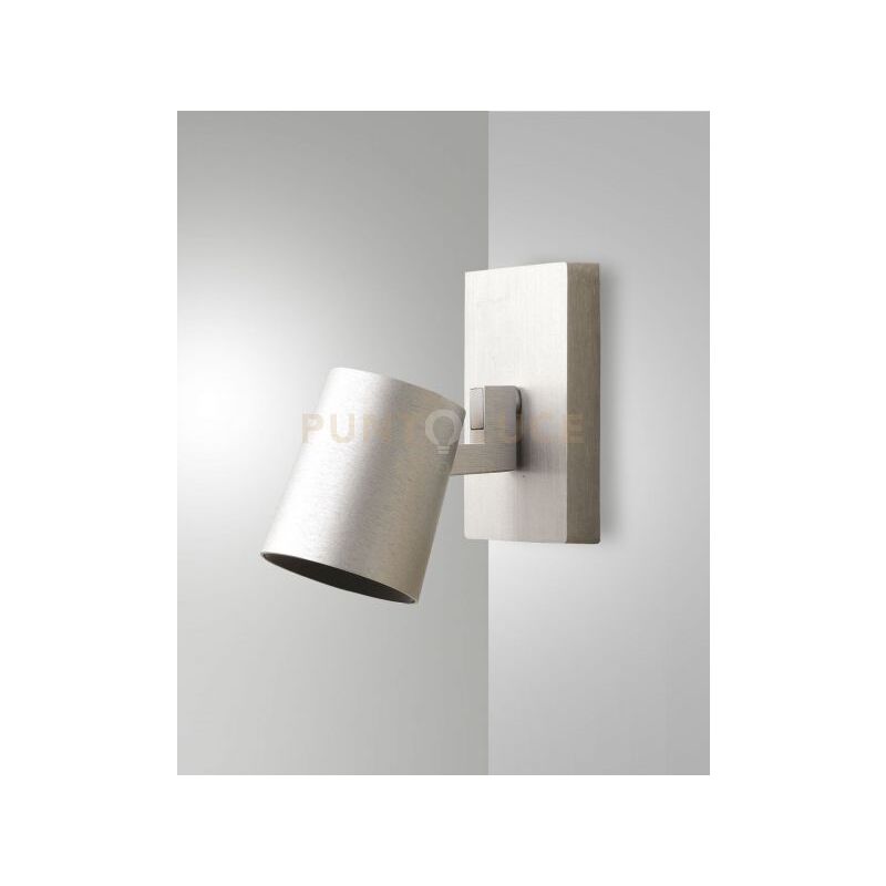 foto del prodotto fabas luce lighting modo spot alluminio spazzolato 1 luce alluminio spazzolato orientabile attacco gu10 ip20