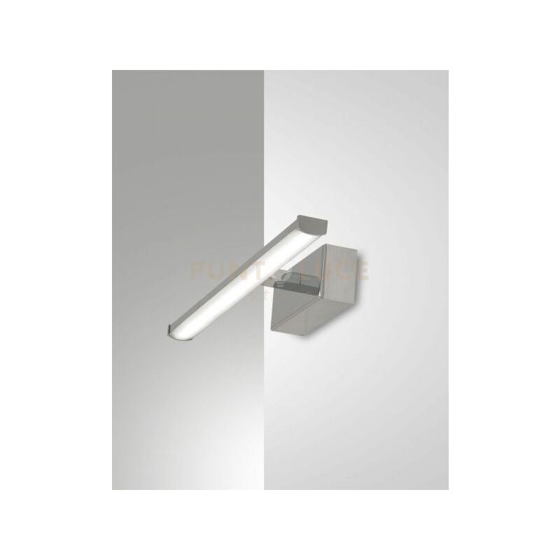 foto del prodotto fabas luce lighting nala applique cromo l. 30cm a led 3000k 6w 700 lm ip44